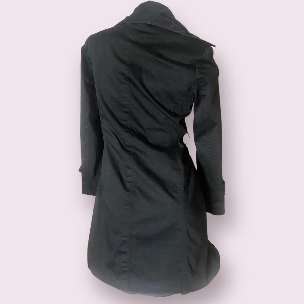 Black Double Button Long Jacket - image 6